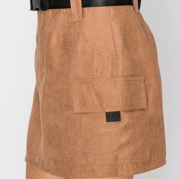 Tan Utility Cargo Skirt - Picture 4 of 8